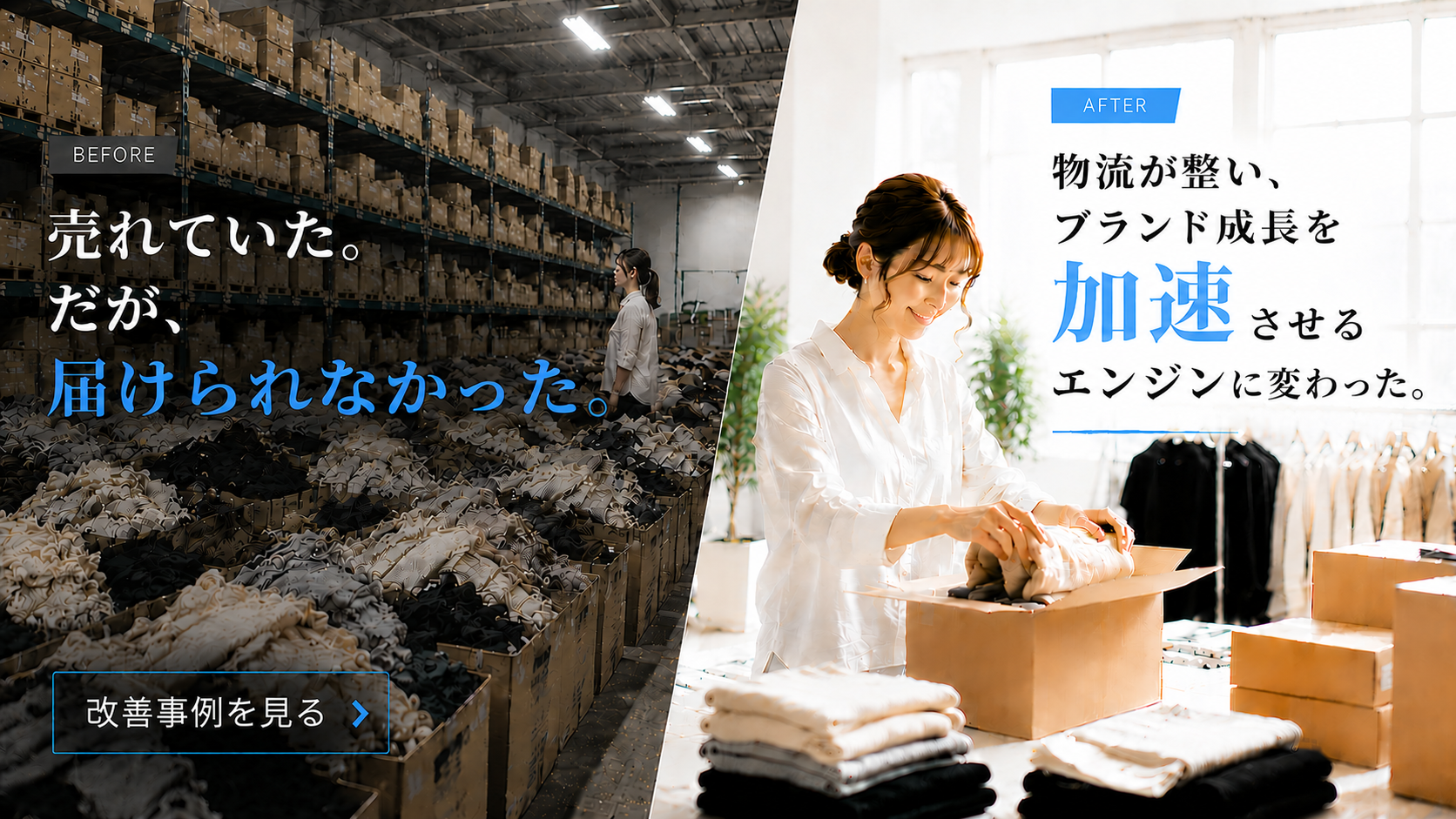 物流設備とシステムを活用した物流改善事例